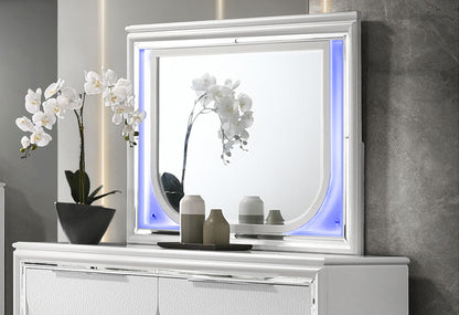 Tarian - Mirror With LED - White