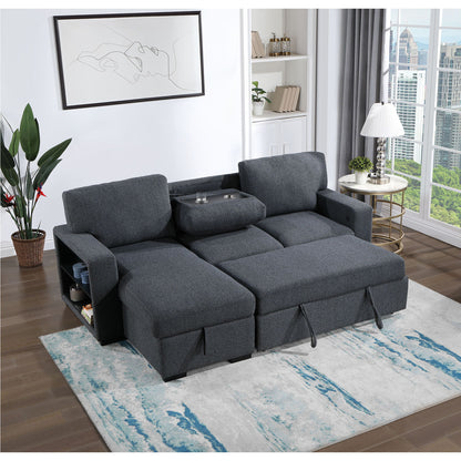 Terrence - Pull Out Sofa Bed - Dark Gray