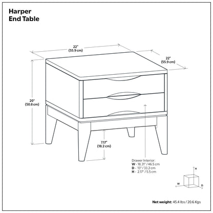 Harper - Handcrafted End Table