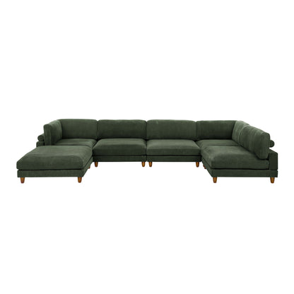 Modern Modular Sectional With Adjustable Back Support