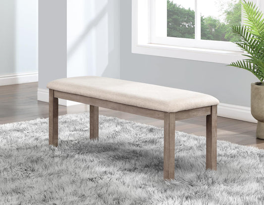 D112 - Dining Bench - Gray