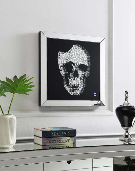 A2035 - LED Wall Art (Skull) - Silver