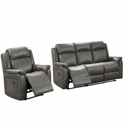 Contemporary Living Room Set, Horizontal And Vertical Tufting