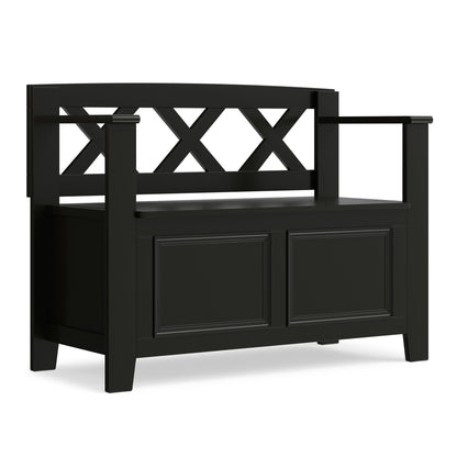 Amherst - Small Transitional Entryway Storage Bench