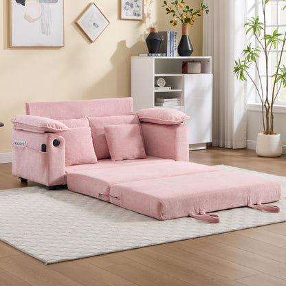 Upholstered Futon Convertible Floor Sofa Bed