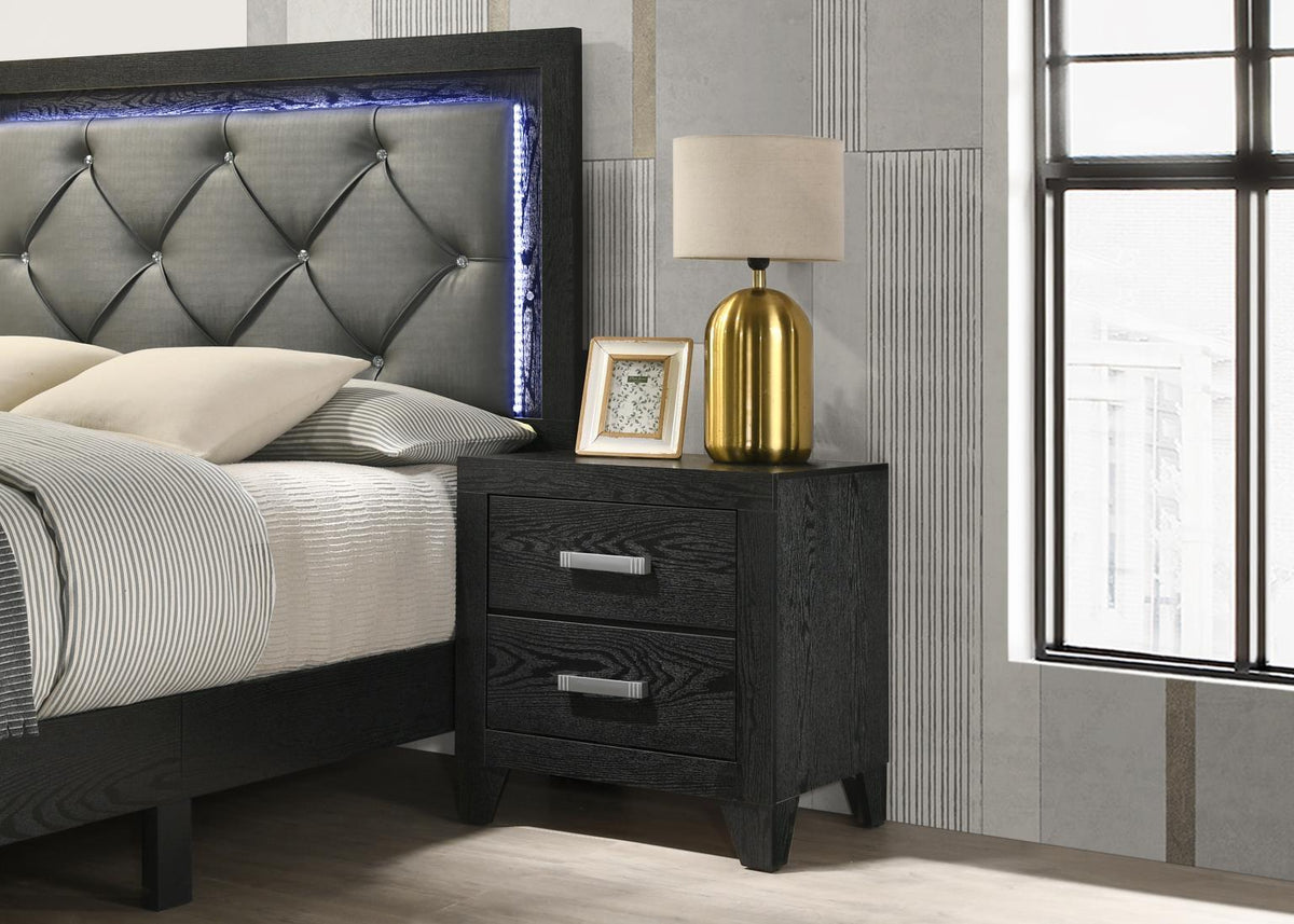 B385 - Nightstand - Black