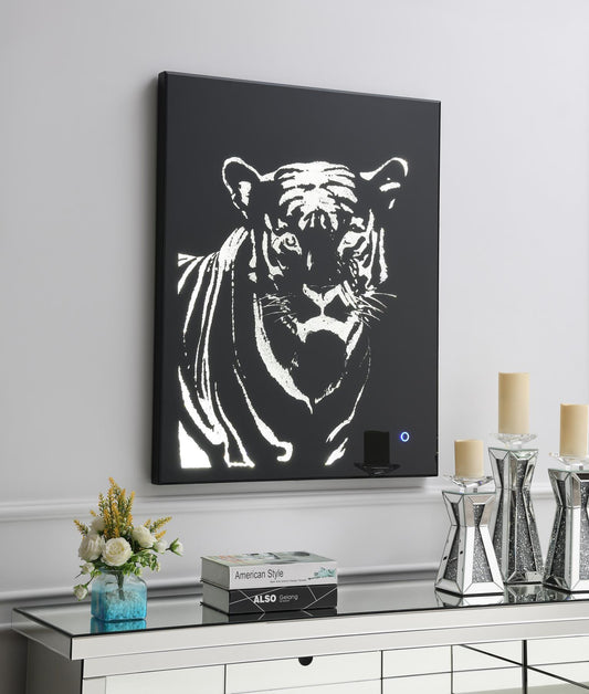 A2015 - LED Wall Art (Tiger) - Silver