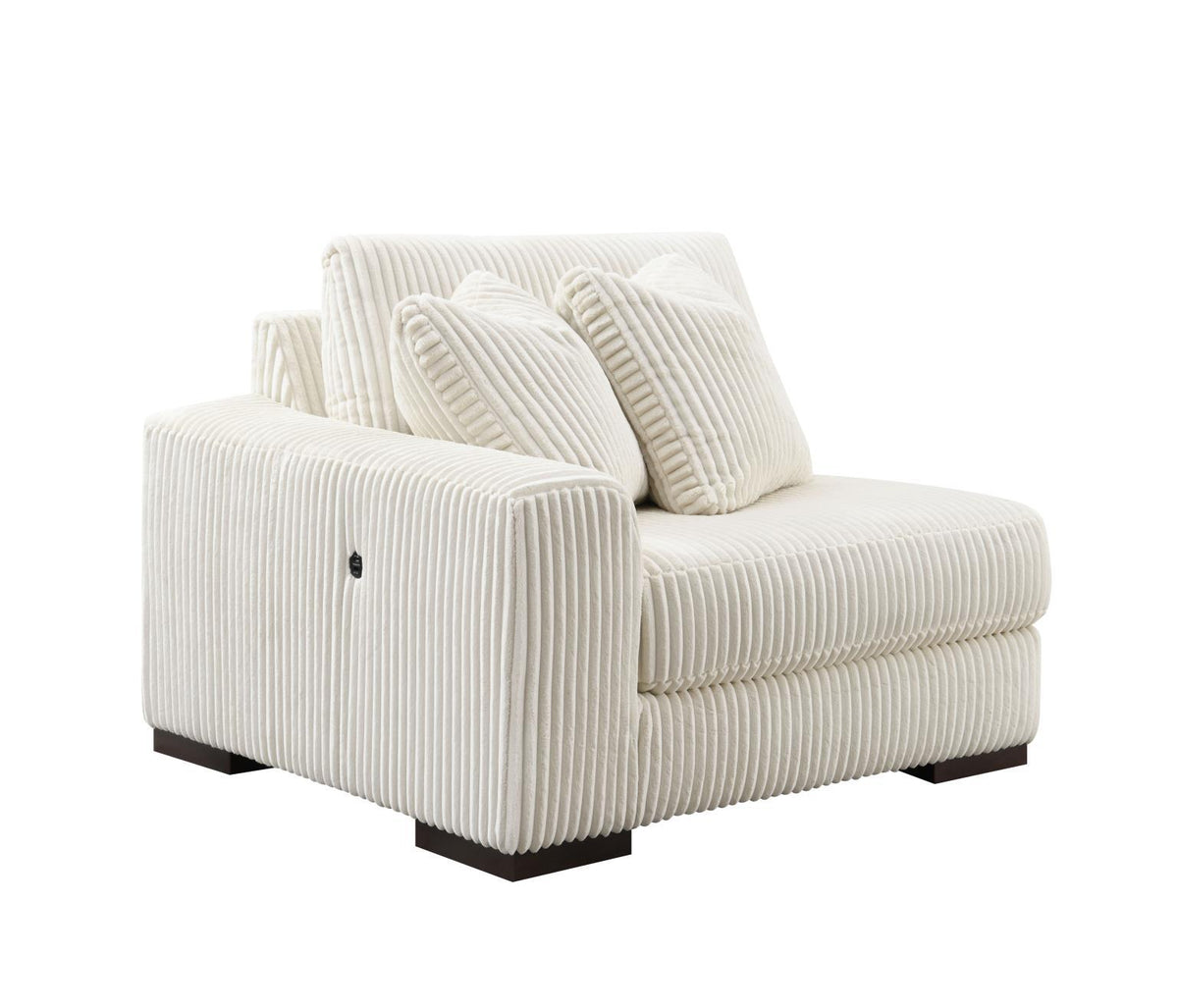 U244 - 6 Piece Living Room Set (2 Armless Chairs, 1 Console, 1 Right Chaise, 1 LAF, 1 Wedge) - White
