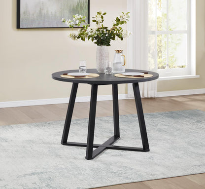 D182 - Round Dining Table - Black