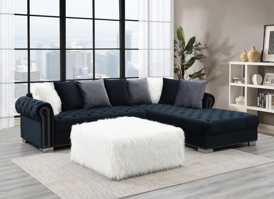 U303 - 2 Piece Sectional - Black