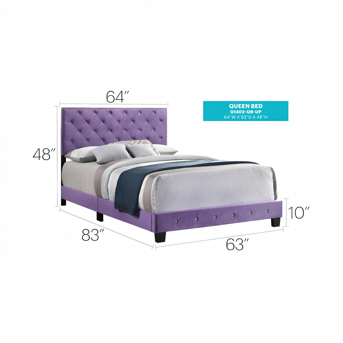 Luxurious Upholstered Bed