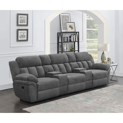 Divine - 5 Piece Power Reclining Home Theater Seating Set With Memory Foam Cushions And Storage Consoles