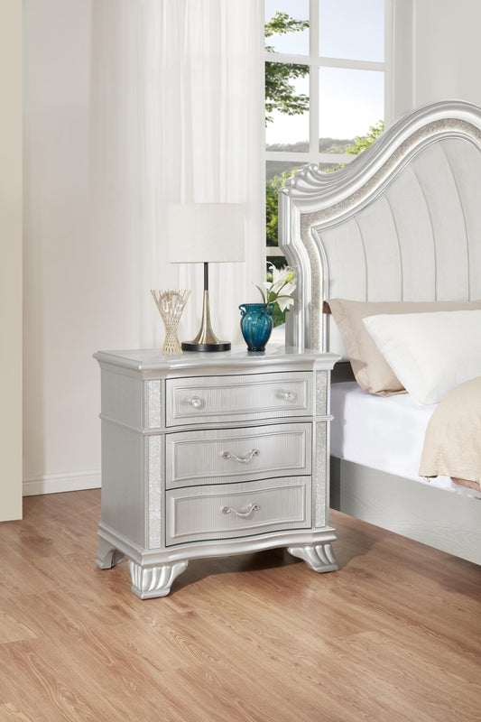 B076 - Nightstand - Silver