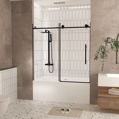 Frameless Shower Door With Handle