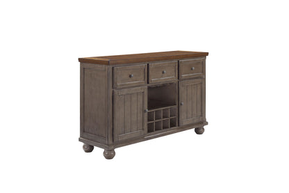 Rustic 2 Tone Sever With Powerpack - Gray