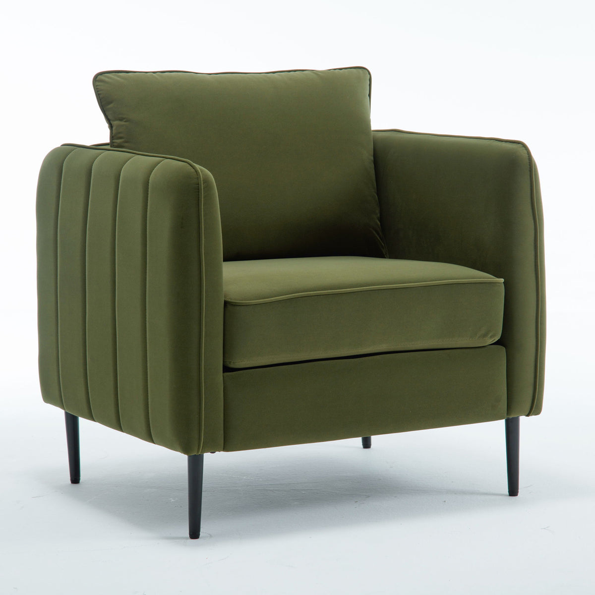 Accent Chair With Pillow For Living Room - Green