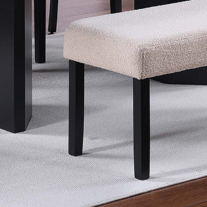Contemporary Dining Bench Soft Upholstered