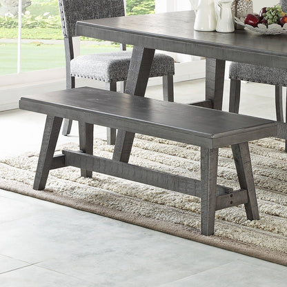 Dining Room Bench - Gray / Gray