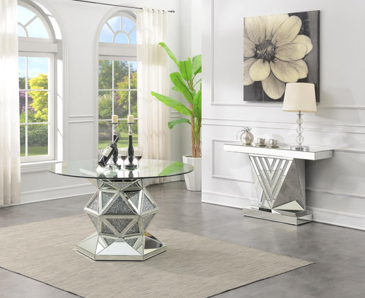 G-102 - Glamour Dining Table - Silver
