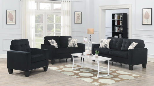 U436 - Velvet Chair - Black