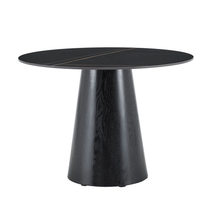 Round Dining Table - Black