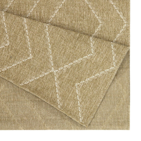 Earth - 5'3" X 7'3" Indoor, Outdoor Area Rug - Jute / White