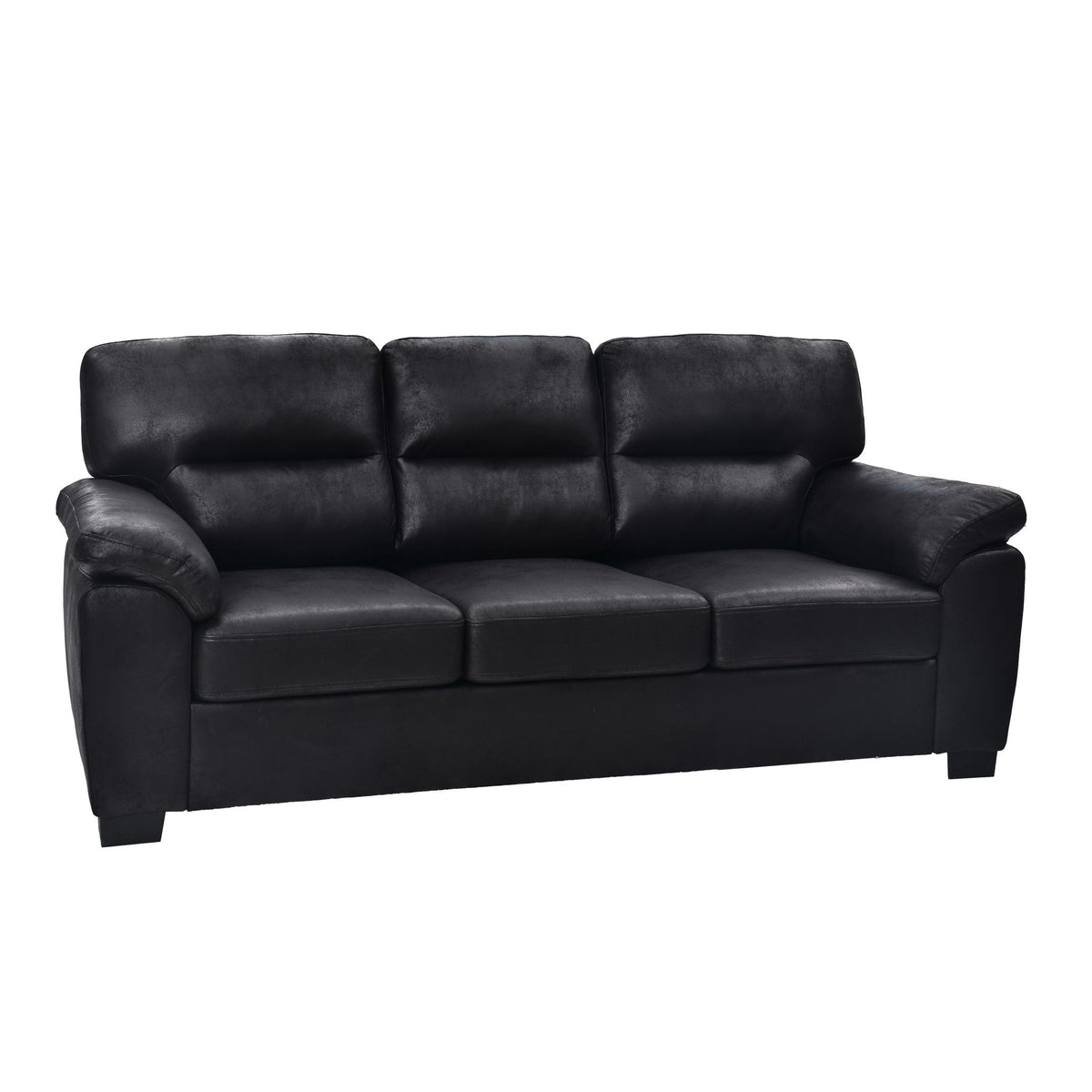 3 Seater Sofa With Padded Armrests And Triangular Leg