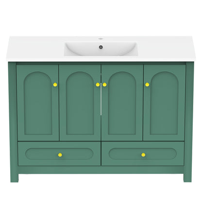 Bathroom Vanity With Sink Combo, 4 Soft Close Doors And 2 Drawers
