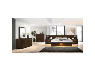 Tokyo - LED Panel Bed With Structured Headboard