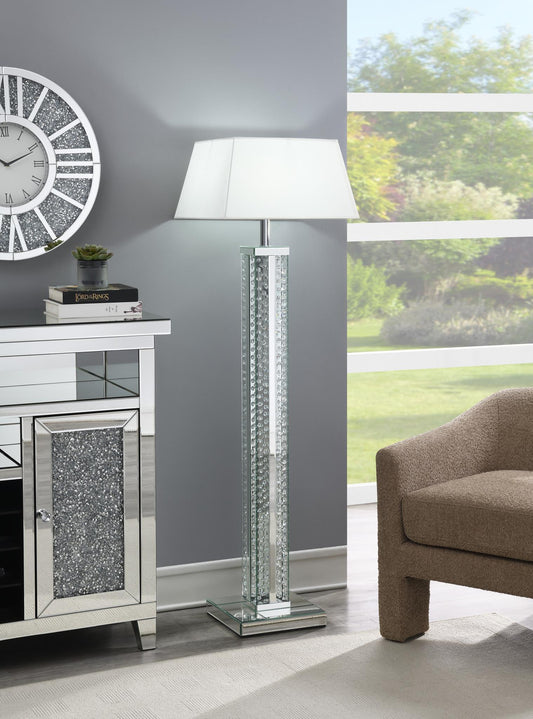 A1030 - LED Floor Lamp (Sold With Lamp Shade A1000-B) - Silver