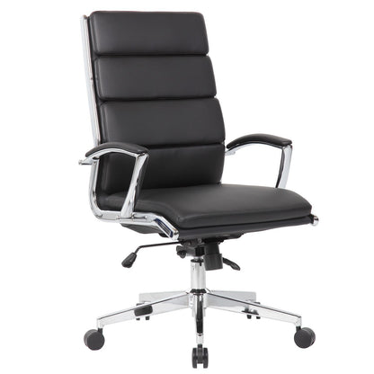 Office Chair, Breathable Mid Back Swivel Computer Chair With Foldable Armrest - Black