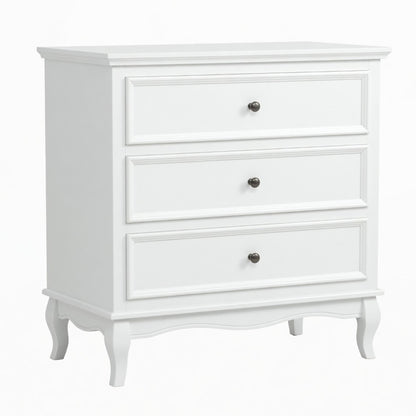 3 Drawer Dresser - White