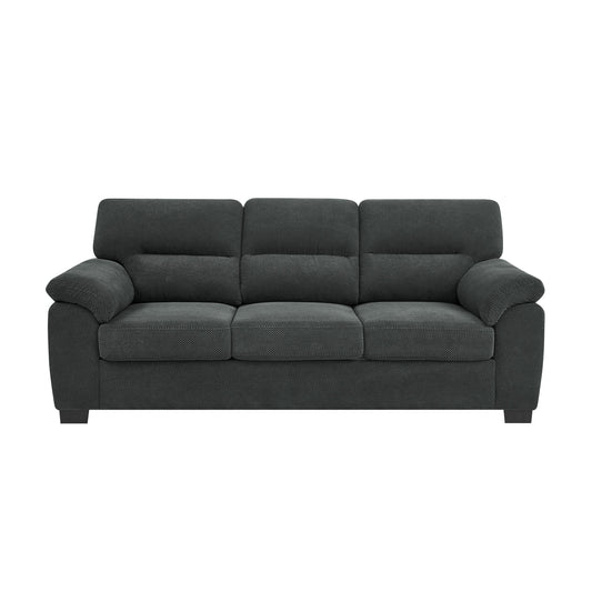 3 Seater Sofa With Padded Armrests And Triangular Leg