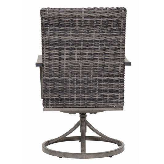 Outdoor Swivel Dining Chair (Set of 2) - Gray