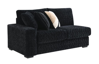 U281 - 6 Piece Sectional With Right Chaise (1 LAF + 1 Wedge + 2 Armless Chair + 1 Console + 1 RAF Chaise) - Black