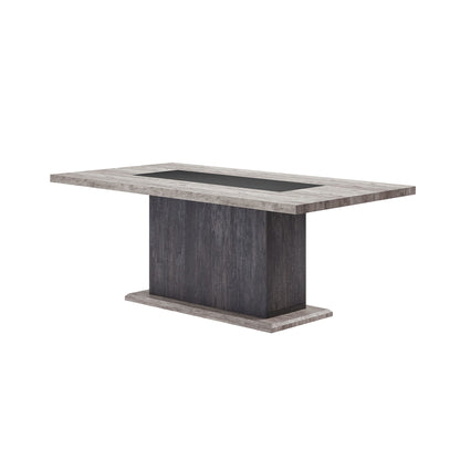 Dining Table, Fits Up To 6 People - Gray