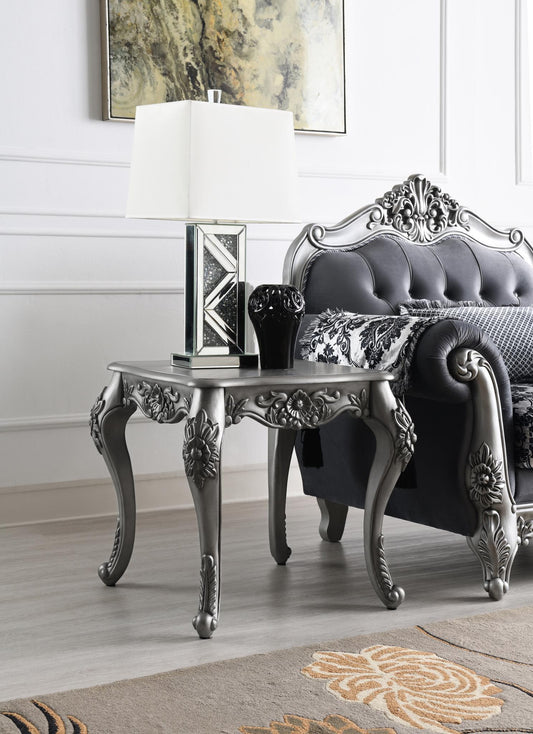 T206 - Coffee Table & 2 End Tables - Silver
