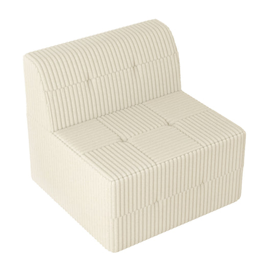 Modern Minimalist Sleeper Sofa, Compressed Sectional Single Seat