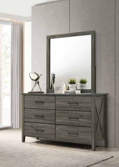 B522 - Mirror - Rustic Gray