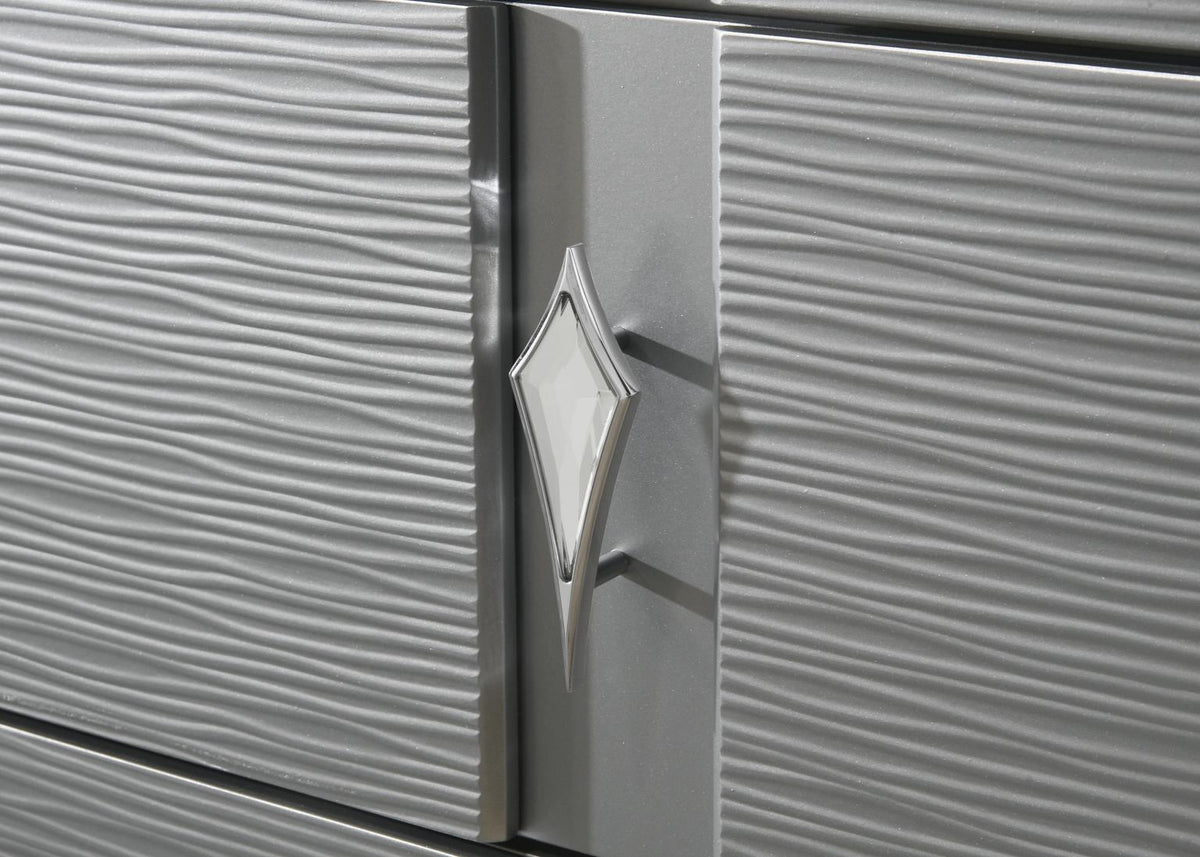 B024 - Chest - Olive Shimmer Silver