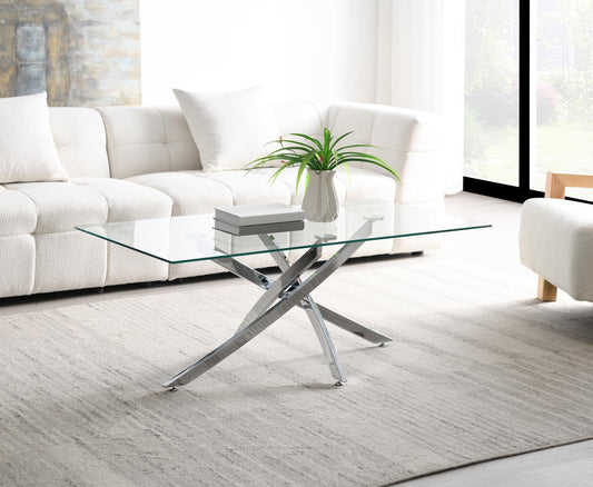 T240 - Chrome Table Set (Set of 3) - Gray