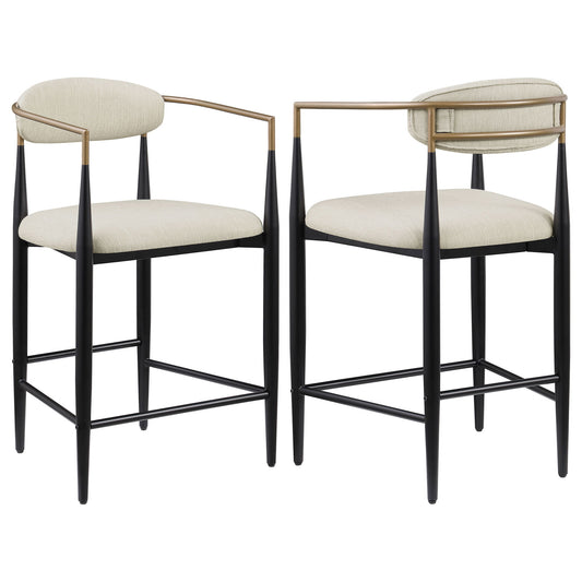 Kirkham - Upholstered Counter (Set of 2) - Beige