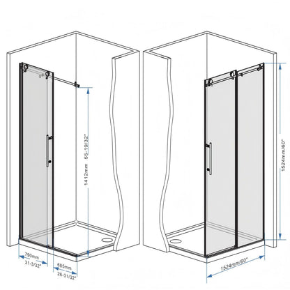 Frameless Shower Door With Handle
