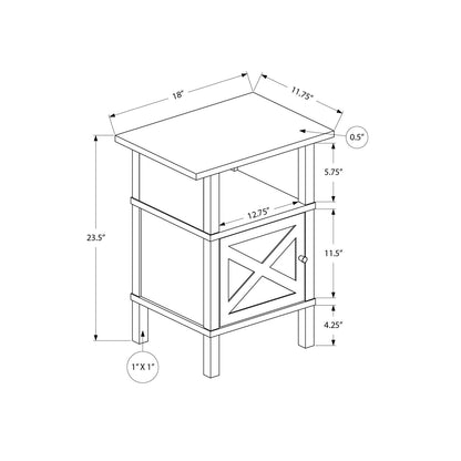 Transitional Accent Table With Storage