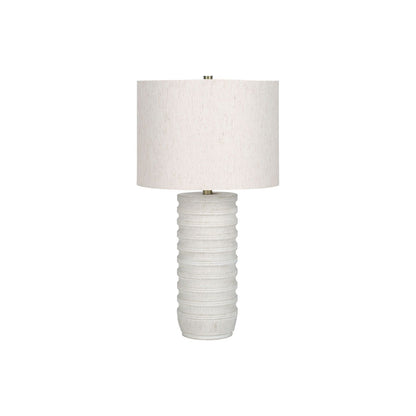 Table Lamp, Lighting, Resin, Transitional - Cream