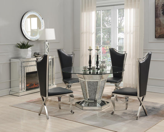 G-100 - Glamour Dining Table - Silver