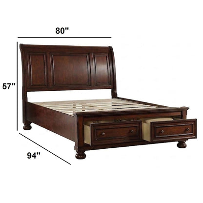 Bed With 2 Panel Headboard And Footboard