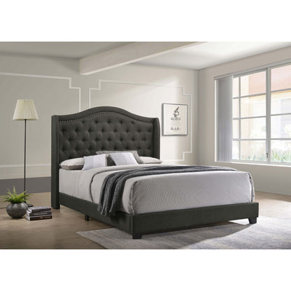 Maassluis - Bed With Button Tufted Headboard