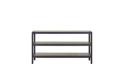 Console Table With Insets - Black