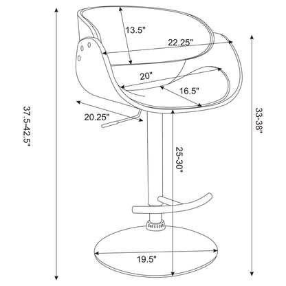 Ergonomic Adjustable Bar Stool